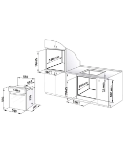 Купить Встраиваемый электрический духовой шкаф GEFEST ДА 602-02 РА Black  в E-mobi