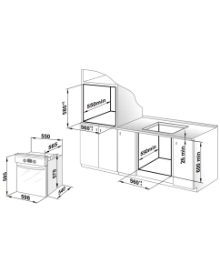 Купить Встраиваемый электрический духовой шкаф Гефест ЭДВ ДА 622-02 АМ черный  в E-mobi