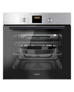 Купить Встраиваемый электрический духовой шкаф Simfer B6EM56024 серебристый в E-mobi