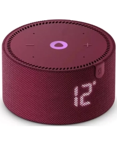 Купить Умная колонка Яндекс Станция Мини Новая  - с Алисой, с часами, Красный Гранат (YNDX-00020R)  в E-mobi