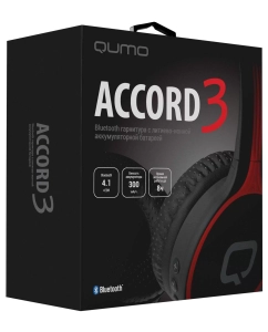 Купить Беспроводные наушники QUMO Accord 3 Red/Black  в E-mobi