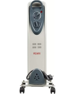 Купить Масляный радиатор Ресанта ОМ-7Н белый  в E-mobi