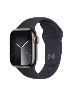 Купить Смарт-часы Apple Watch Series 9 GPS + Cellular 45mm Stainless Steel Graphite черный S/M в E-mobi