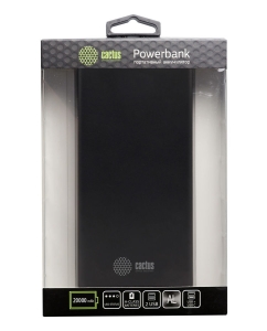 Купить Внешний аккумулятор CACTUS CS-PBFSIT-20000, 20000mAh, Black  в E-mobi