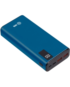 Купить Мобильный аккумулятор Cactus CS-PBFSYT-20000 20000mAh 3A 2xUSB, голубой  в E-mobi