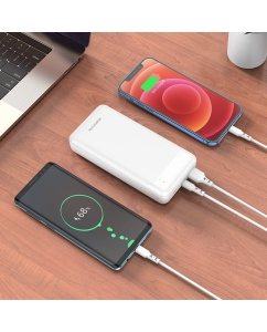Купить Внешний аккумулятор  Borofone, BJ19A 20000mAh, белый  в E-mobi