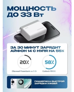 Купить Внешний аккумулятор Power Bank Cuktech PB100 Pink 10000 мАч  в E-mobi