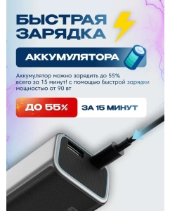 Купить Внешний аккумулятор Cuktech PB100P Silver Grey, 10000 мАч  в E-mobi