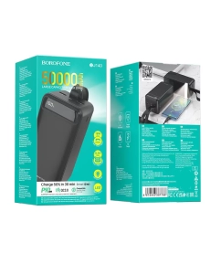 Купить Внешний аккумулятор Borofone BJ14D 50000 мА/ч для мобильных устройств, черный (2548)  в E-mobi