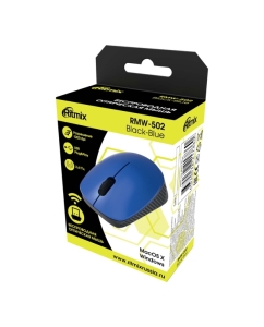 Купить Беспроводная мышь Ritmix RMW-502 Blue/Black  в E-mobi