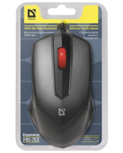 Купить Мышь Defender Expansion MB-753 Black  в E-mobi