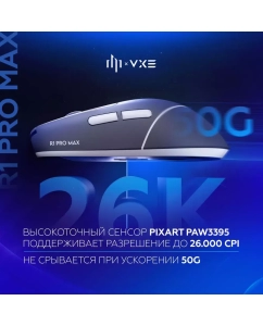 Купить Беспроводная мышь Dark Project vxer1pro серый (DP-VXE-R1PM)  в E-mobi