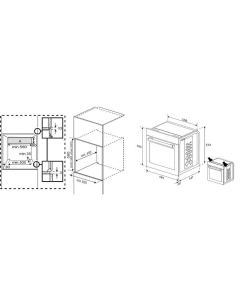 Купить Встраиваемый электрический духовой шкаф Indesit IFE 3841 J IX серебристый, черный  в E-mobi