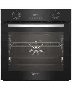 Купить Встраиваемый электрический духовой шкаф Indesit IFE 4841 J BL серебристый, черный в E-mobi