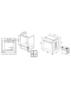 Купить Встраиваемый электрический духовой шкаф Indesit IFE 4841 J BL серебристый, черный  в E-mobi