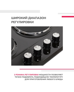 Купить Встраиваемая варочная панель электрическая Simfer H60E04B016 черный  в E-mobi
