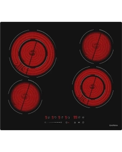 Купить Встраиваемая варочная панель электрическая Darina 6Р Е327 B черный в E-mobi