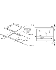 Купить Встраиваемая варочная панель индукционная Bosch PXE601DC1E черный  в E-mobi