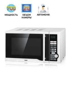 Купить Микроволновая печь соло BBK 20MWS-770S/W белый/черный  в E-mobi