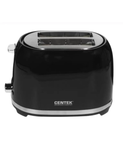 Купить Тостер Centek СТ-1432 черный 850Вт, 2 тоста, поддон, стоп, подогрев, разморозка  в E-mobi