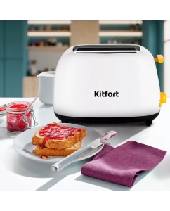 Купить Тостер Kitfort КТ-6207 белый  в E-mobi