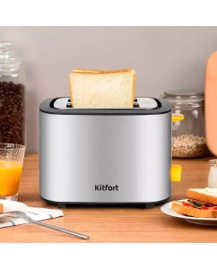 Купить Тостер Kitfort КТ-6027 серебристый  в E-mobi