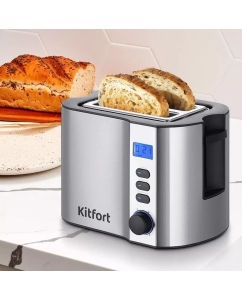 Купить Тостер Kitfort КТ-6251 серебристый  в E-mobi