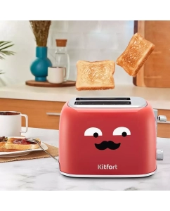 Купить Тостер Kitfort КТ-6218-1 красный  в E-mobi