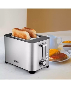 Купить Тостер Kitfort КТ-6099 серебристый  в E-mobi