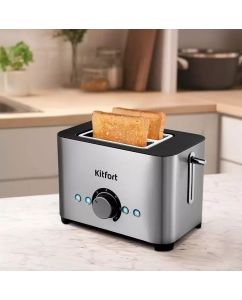Купить Тостер Kitfort КТ-6210 серебристый  в E-mobi