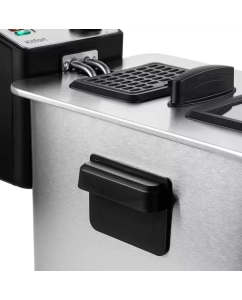 Купить Фритюрница Kitfort КТ-4053 серебристый, черный  в E-mobi