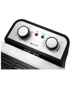 Купить Фритюрница Kitfort KT-2025 серебристый, черный  в E-mobi