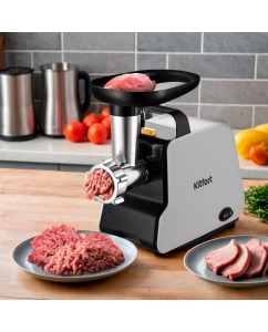 Купить Электромясорубка Kitfort КТ-2117 300 Вт белая, черная  в E-mobi