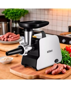 Купить Электромясорубка Kitfort КТ-2117 300 Вт белая, черная  в E-mobi