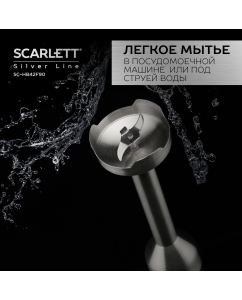 Купить Погружной блендер Scarlett SC-HB42F90 серебристый, черный  в E-mobi