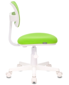 Купить Кресло компьютерное детское Бюрократ CH-W299 сетка/ткань, салатовый  в E-mobi