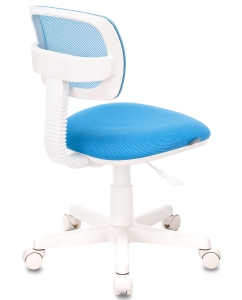 Купить Компьютерное кресло Бюрократ 1121952 CH-W299/LB/TW-55 54х56х90 см, белый/голубой  в E-mobi