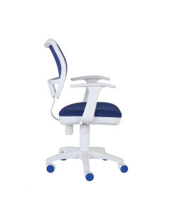 Купить Компьютерное кресло Бюрократ CH-W797/BL/TW-10, белый/синий  в E-mobi