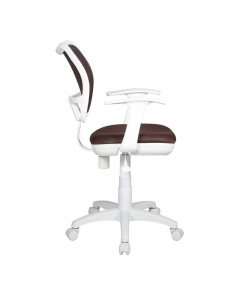 Купить Компьютерное кресло Бюрократ CH-W797/BR/TW-14C, белый/коричневый  в E-mobi