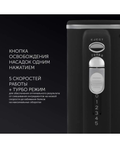 Купить Кухонный миксер Polaris PHM 5014 Black  в E-mobi