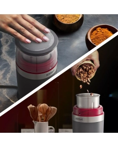 Купить Кофемолка Kitfort КТ-7242 серый  в E-mobi