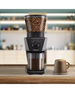 Купить Кофемолка Kitfort КТ-7245 черный, серый  в E-mobi