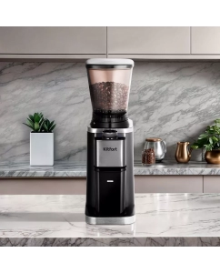 Купить Кофемолка Kitfort КТ-7433 черный, серый  в E-mobi