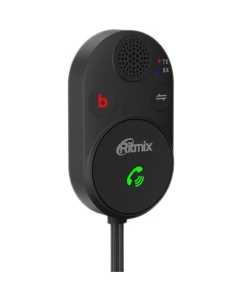 Купить Автомобильный FM-модулятор Ritmix BTR-200 черный BT USB (80002461)  в E-mobi