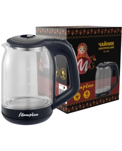 Купить Чайник электрический Матрёна MA-006 1.8 л черный, прозрачный  в E-mobi