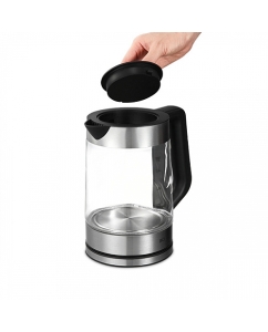 Купить Чайник электрический BQ KT1840G 1.8 л прозрачный, серебристый, черный  в E-mobi