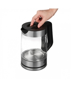 Купить Чайник электрический BQ KT1840G 1.8 л прозрачный, серебристый, черный  в E-mobi