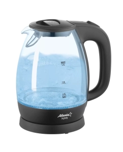 Купить Чайник электрический Atlanta ATH-2465 1.7 л черный, прозрачный в E-mobi
