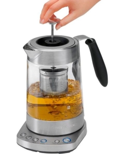 Купить Чайник электрический Profi Cook PC-WKS 1020 G 1.7 л серебристый, прозрачный  в E-mobi
