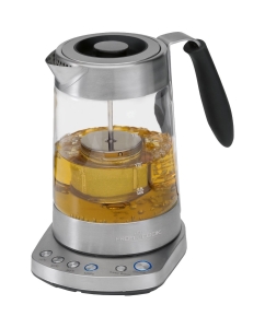 Купить Чайник электрический Profi Cook PC-WKS 1020 G 1.7 л серебристый, прозрачный  в E-mobi